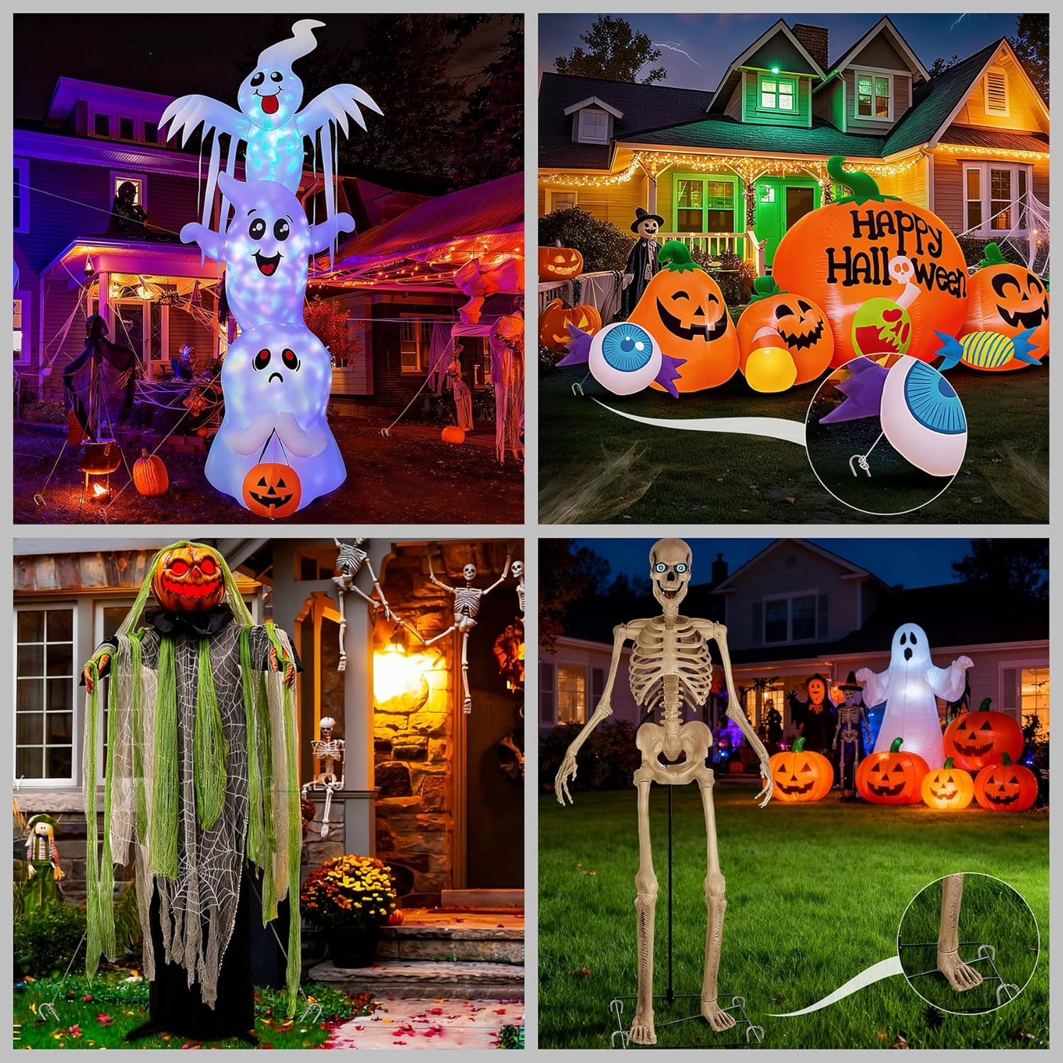 VVOKGO Rebar-Stakes-12-Inch J Hook Galvanized Tent Stakes Heavy Duty, Ground Chain Link Fence Anchors with Chisel Point End for Gazebo, Camping Tents, Outdoor Inflatables Decorations