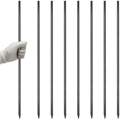 VVOKGO 36 Inch Rebar Stakes - 3/8" Heavy Duty Ground Anchors 
