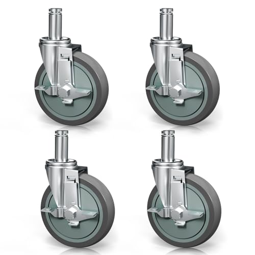 VVOKGO Caster Wheels 5" Locking Stem Casters 