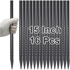 VVOKGO Rebar Stakes 15 Inches Ground Concrete Form Stakes