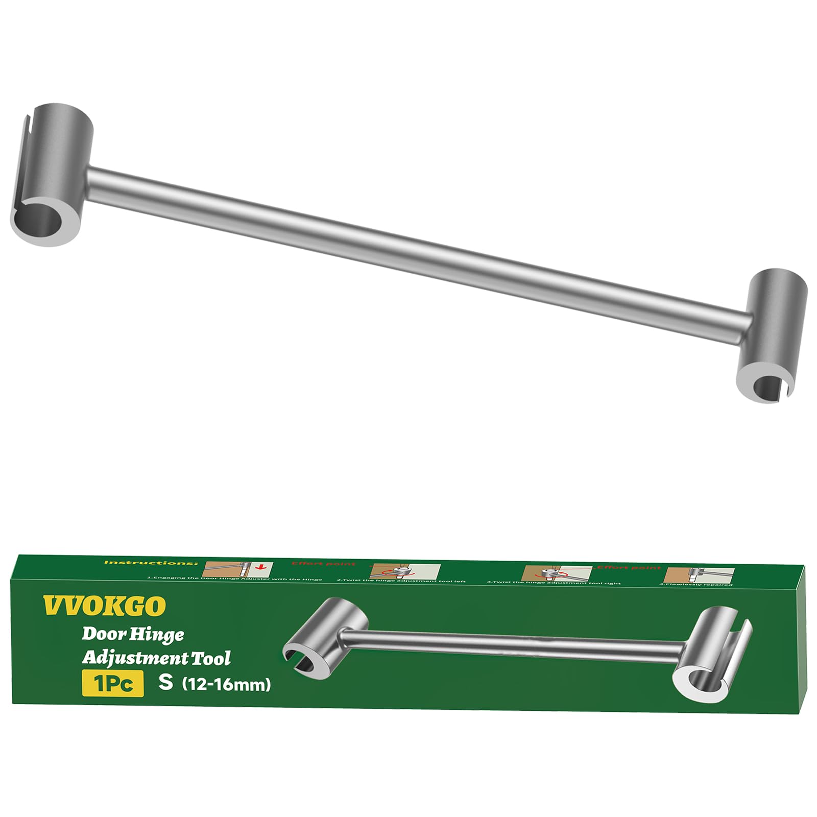 VVOKGO Door Hinge Adjustment Tool, Hinges Gap Adjusting Wrench, Knuckle Bender for Flag Hinges of Residential, Fire, Security, Clean-room Doors