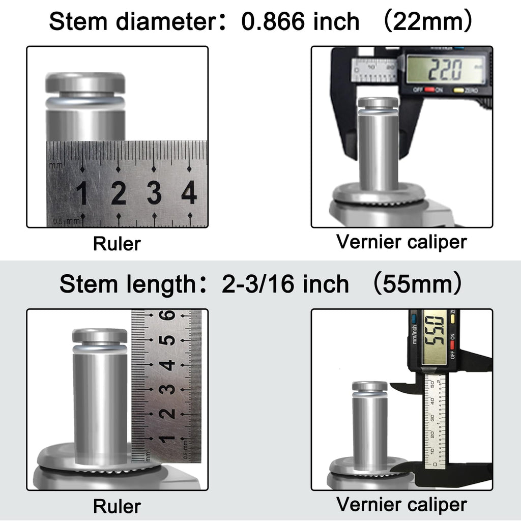 VVOKGO Caster Wheels 5" Locking Stem Casters 