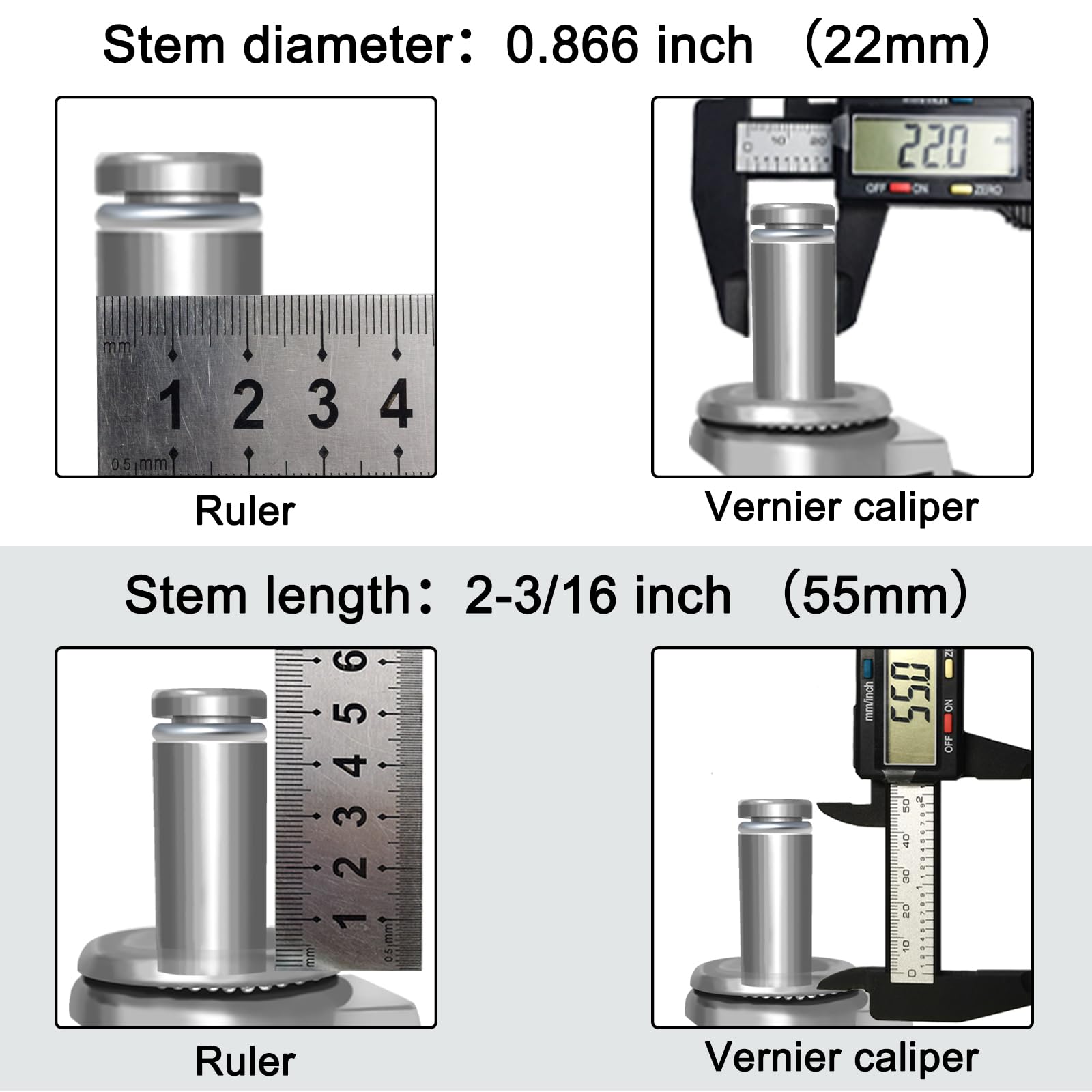 VVOKGO Caster Wheels 5" Locking Stem Casters 