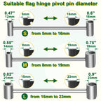 VVOKGO Door Hinge Adjustment Tool, Hinges Gap Adjusting Wrench, Knuckle Bender for Flag Hinges of Residential, Fire, Security, Clean-room Doors