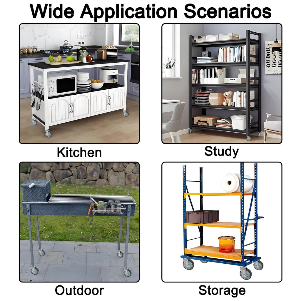VVOKGO Caster Wheels 5" Locking Stem Casters 