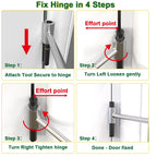VVOKGO Door Hinge Adjustment Tool, Hinges Gap Adjusting Wrench, Knuckle Bender for Flag Hinges of Residential, Fire, Security, Clean-room Doors