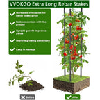 VVOKGO Rebar Stakes 48 Inch Concrete Form Stakes Heavy Duty Straight Ground