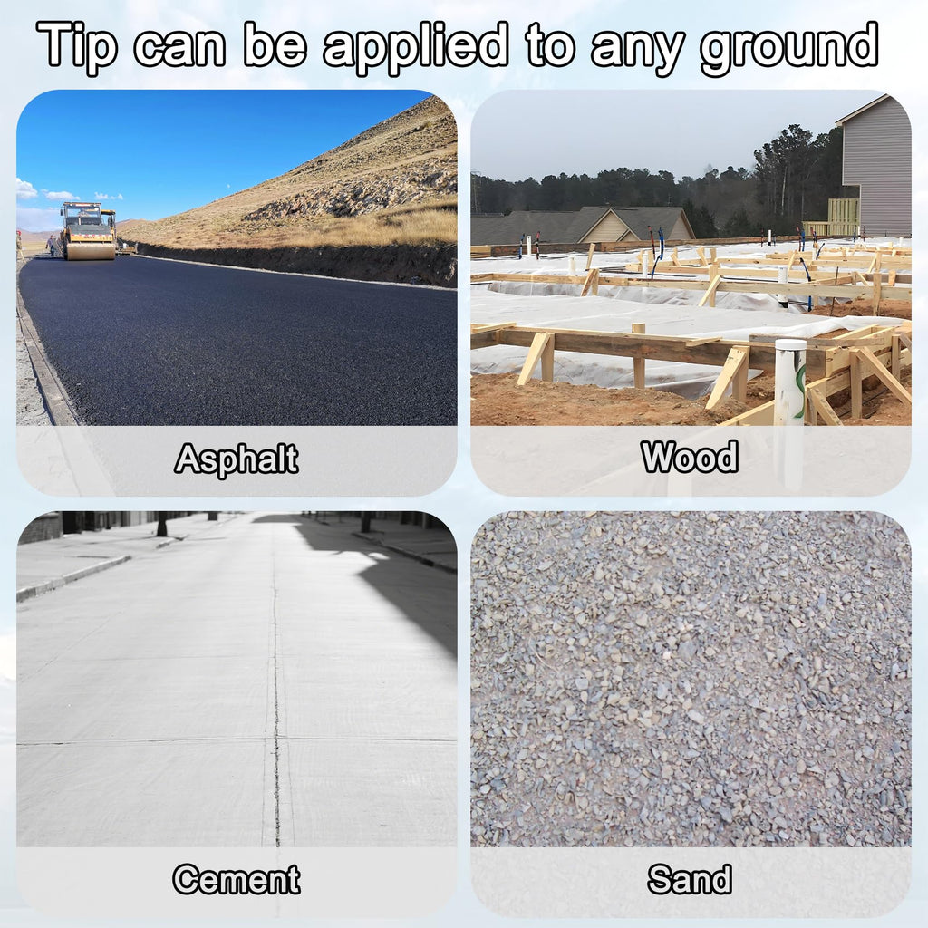 VVOKGO 12 Inch Asphalt Anchoring Spikes - 1/2" Galvanized Steel Rebar Stakes