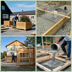 VVOKGO Rebar Stakes 15 Inches Ground Concrete Form Stakes