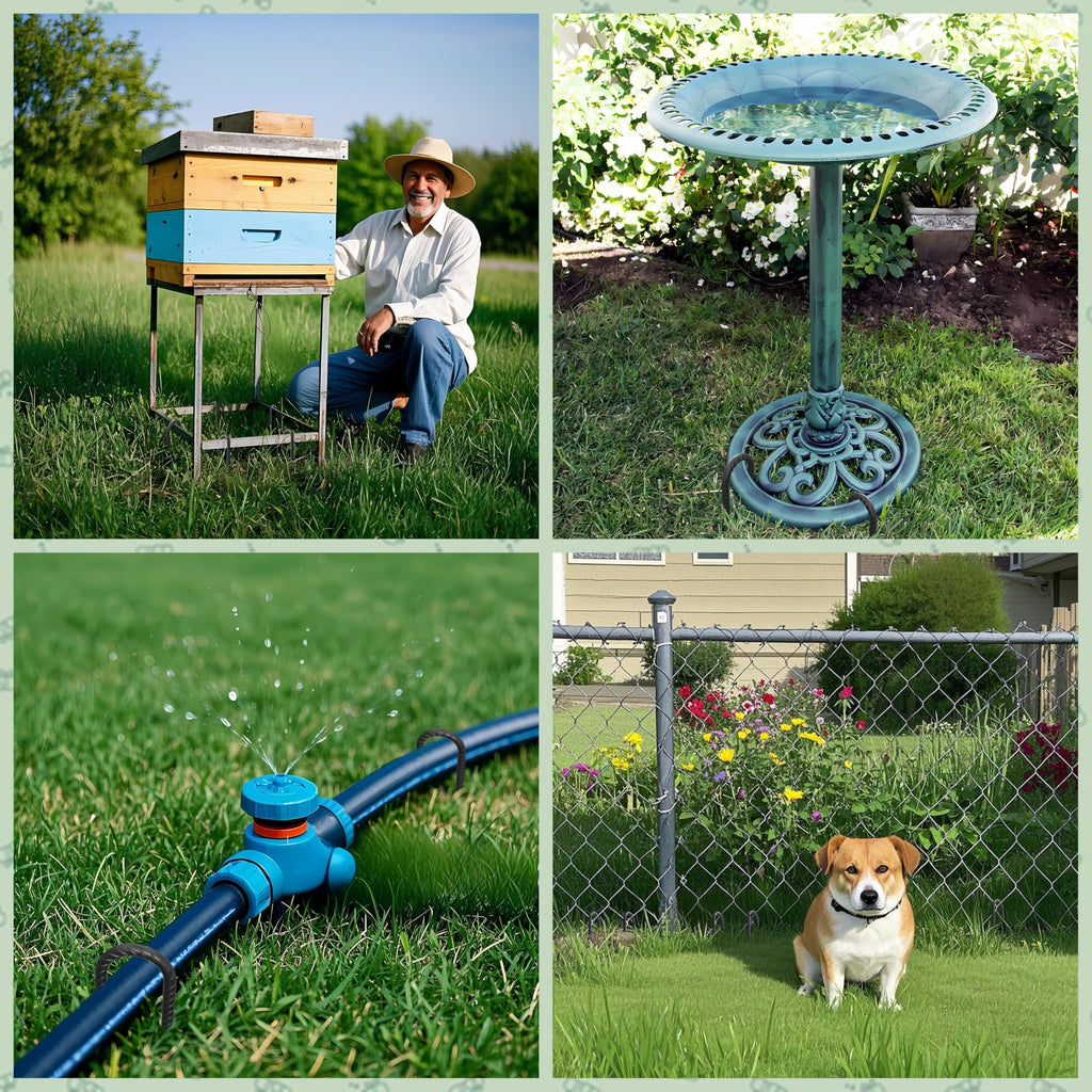 VVOKGO Rebar Stakes 12 Inches J Hook Heavy Duty Chain Link Fence Stakes,  Metal Long Tent Spikes Ground Anchors for Wire Fencing, Dogs Digging, Camping Tents, Swings, Greenhouse, Black